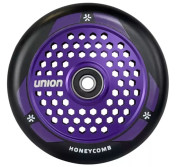 union-honeycomb-pro-scooter-wheel-110mm-black-purple-velohunt